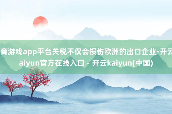 体育游戏app平台关税不仅会损伤欧洲的出口企业-开云kaiyun官方在线入口 - 开云kaiyun(中国)